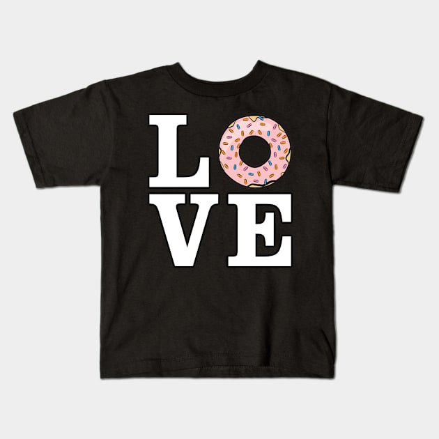 Love Donut Kids T-Shirt by DesignWood Atelier